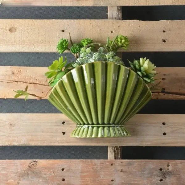 Vase en céramique, inspiration nature coquillage