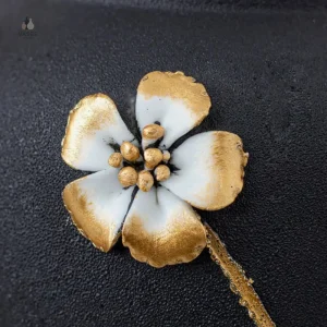 Vase noir en céramique, idéal pour fleurs et plantes