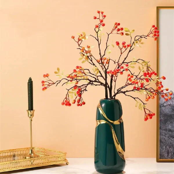 Vase céramique vert, touche de couleur pour votre espace