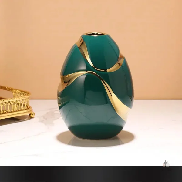 Vase céramique vert, parfait pour un cadeau
