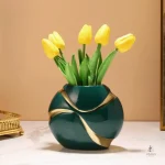 Vase céramique vert, accessoire de maison chic