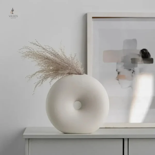 Vase en forme de cercle moderne et artistique