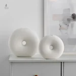 Vase cercle minimaliste pour fleurs fraîches