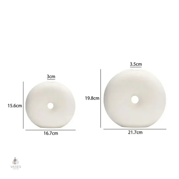Vase cercle design, ajout contemporain pour votre espace