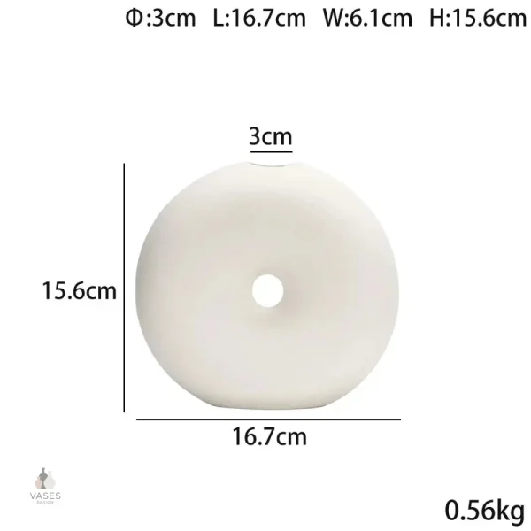 Vase cercle unique, parfait pour une touche d'élégance