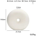 Vase cercle original, idéal pour embellir vos tables