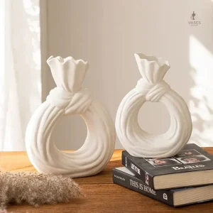 Vase céramique au design épuré cercle