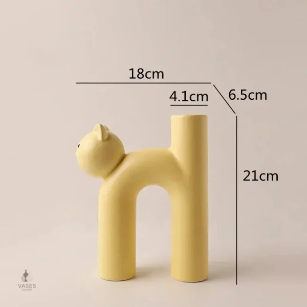 Vase chat design pour collection