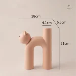 Vase original en forme de chat
