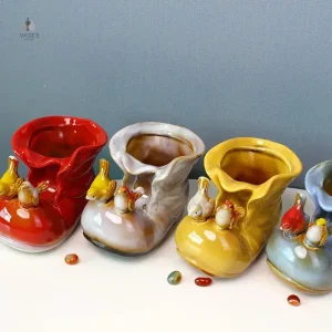 Vase chaussure design pour décoration intérieure