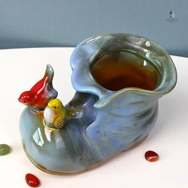 Vase tendance en forme de chaussure stylée