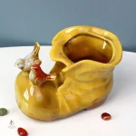 Vase en céramique chaussure pour maison moderne