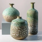 Vase chinois ancien en céramique raffinée