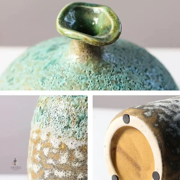 Vase chinois ancien, pièce d'artisanat authentique