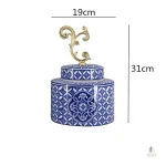 Vase chinois vintage en céramique