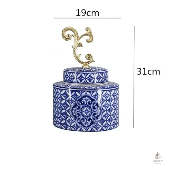 Vase chinois vintage en céramique
