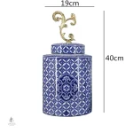 Vase ancien, art chinois en bleu
