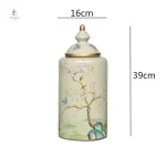 Vase chinois aux oiseaux artistiques