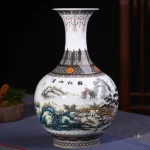 Vase en céramique inspiré de l'art chinois