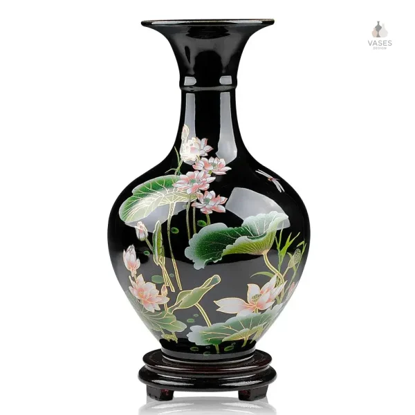Vase chinois en noir, ajout de style à votre espace
