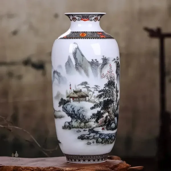 Vase chinois élégant pour décoration intérieure