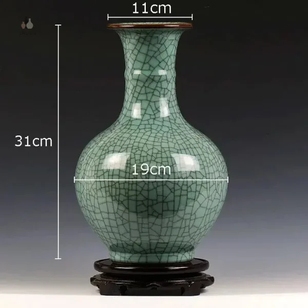Vase chinois au ton vert apaisant