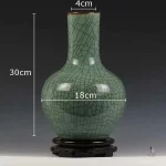 Vase en céramique chinoise, finition lisse