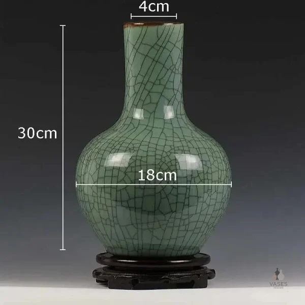 Vase en céramique chinoise, finition lisse