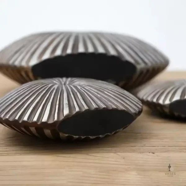 Vase rond lumineux en céramique