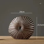 Vase circulaire en céramique pour l'art de la table