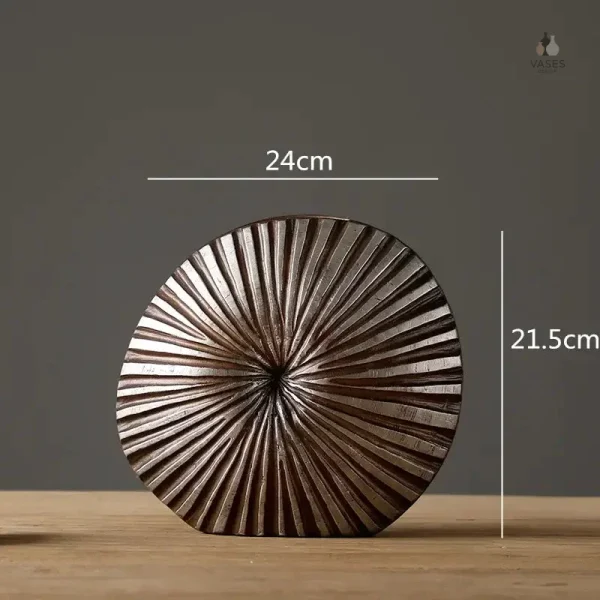 Vase circulaire en céramique pour l'art de la table