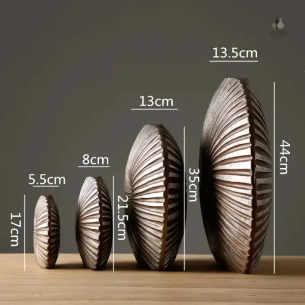 Vase circulaire simple et élégant pour fleurs