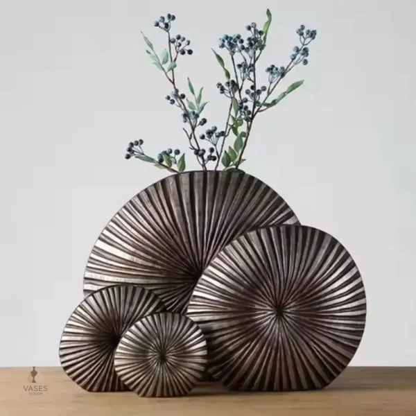 Vase circulaire design pour centre de table