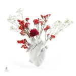 Vase coeur moderne, accessoire de décoration tendance