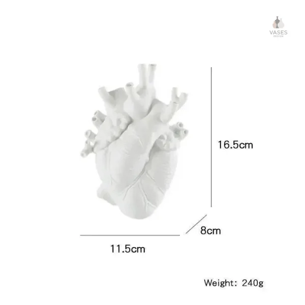 Vase anatomique en forme de coeur, idée cadeau originale