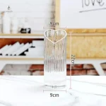 Vase cœur en verre pour un cadeau romantique