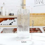 Vase en verre cœur pour embellir votre espace