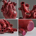 Vase sculptural inspiré du cœur humain