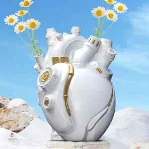 Vase en forme de cœur pour fleurs