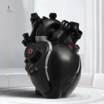Vase en verre en forme de coeur