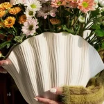 Vase en forme de coquillage élégant