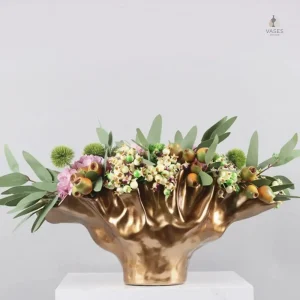 Vase en forme de coquille pour décoration intérieure