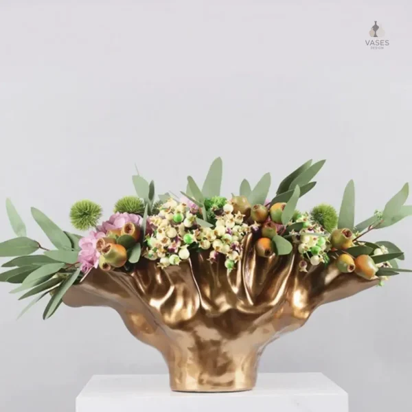 Vase en forme de coquille pour décoration intérieure