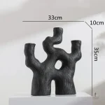 Vase unique en corail pour style contemporain