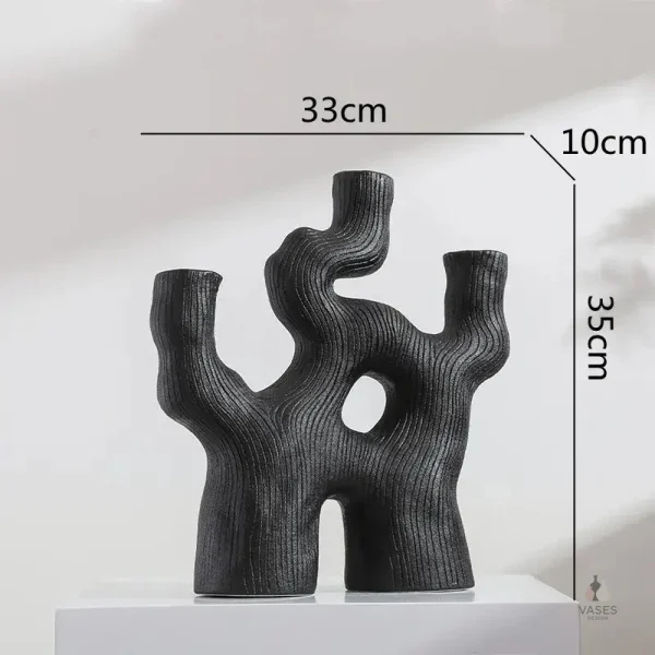 Vase unique en corail pour style contemporain