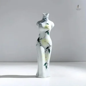 Vase artistique corps féminin en céramique