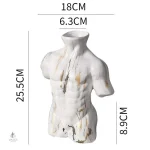 Vase homme en céramique, style moderne