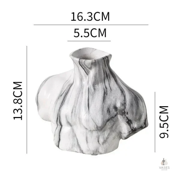 Vase décoratif, silhouette homme en design épuré