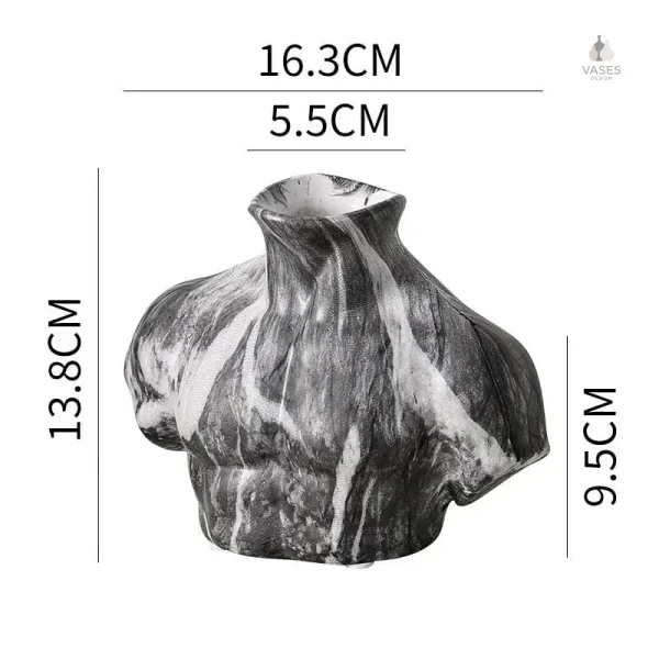 Vase corps humain, objet d'art contemporain