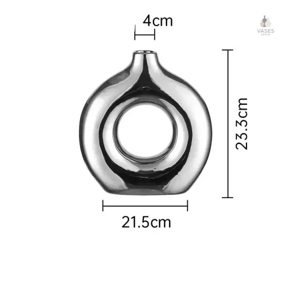 Vase argenté, objet décoratif polyvalent